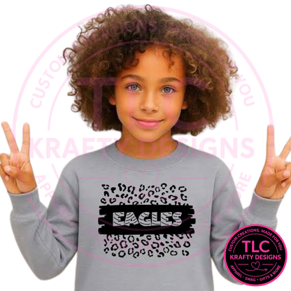 Eagles Leopard-Print Design Apparel - Eagles Spirit Wear