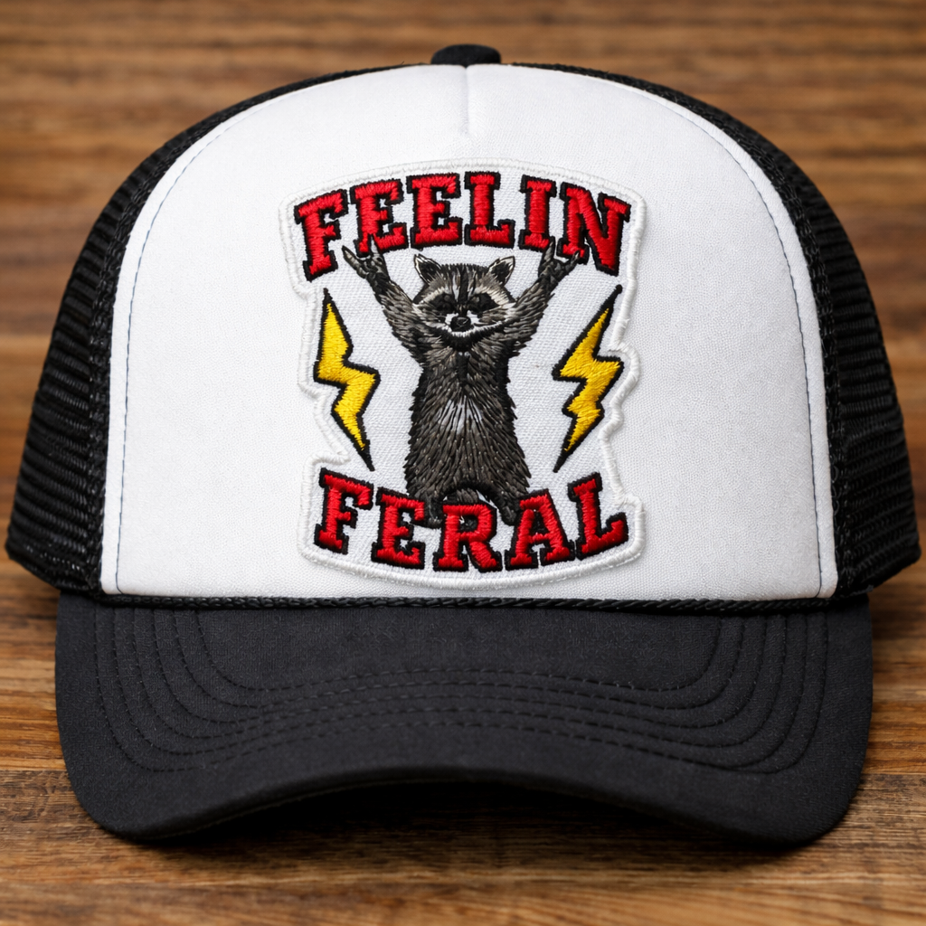 Feelin’ Feral Embroidered Hat Patch