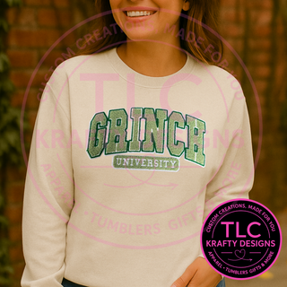 University Chenille Patch – Green Varsity Style Iron-On or Sew-On Applique, Holiday DIY Clothing