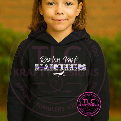 Renton Park Roadrunners sweatshirt – Classic Script & Bold Lettering Design