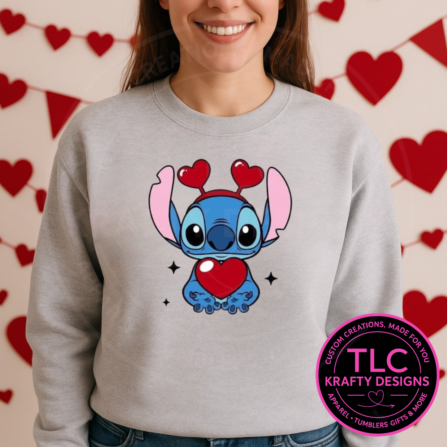 Valentine Alien Love Sweatshirt | Cute Heart Character Crewneck | Icon-Inspired Valentine Shirt | Cozy Valentine Outfit | Unisex Love Top
