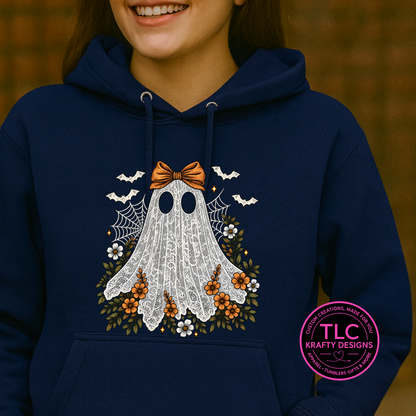Lacey Ghost Design – Spooky Season Apparel