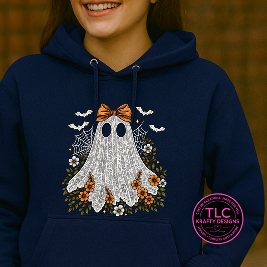 Lacey Ghost Design – Spooky Season Apparel