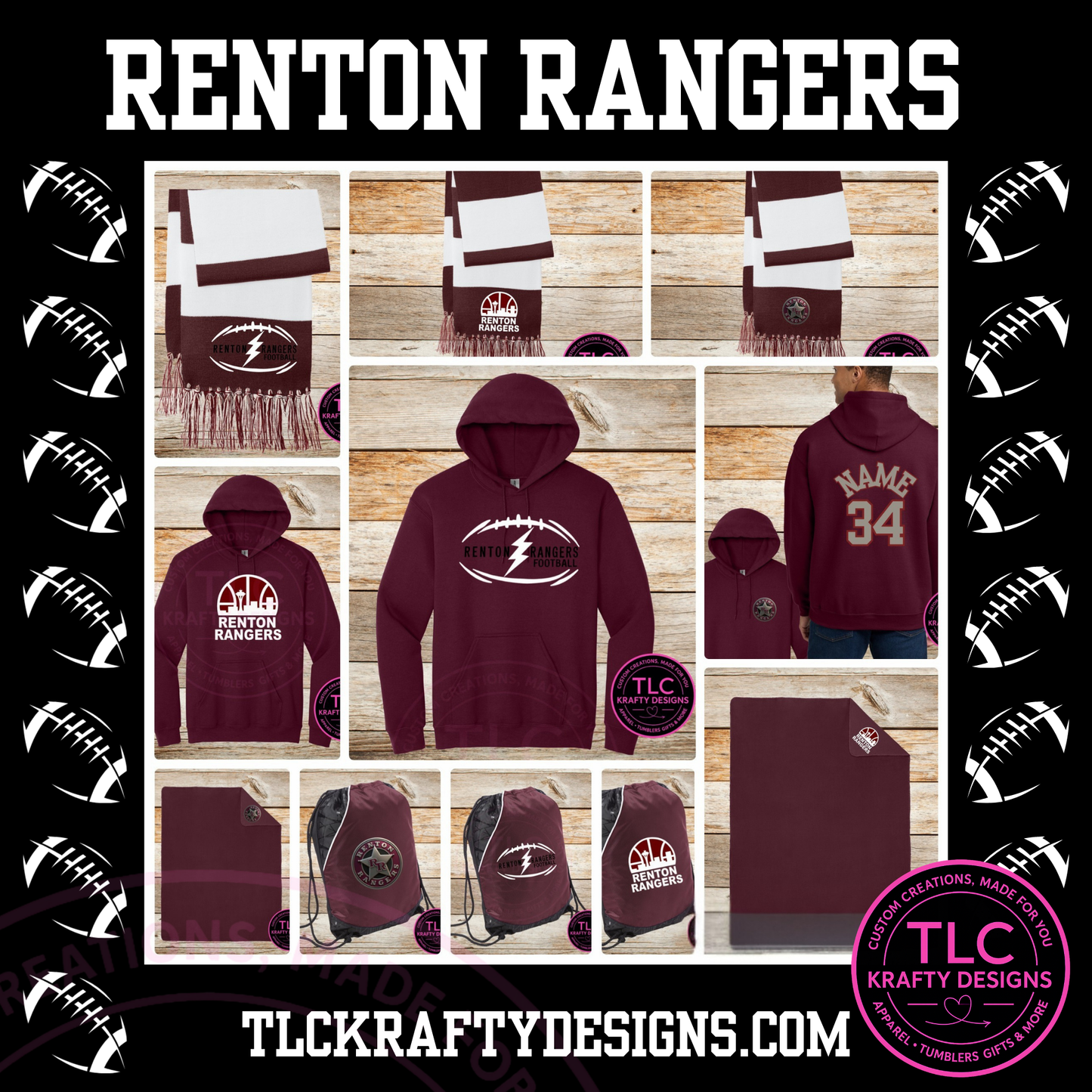 Custom Team Apparel & Spirit Wear – Youth & Adult Shirts, Hoodies, and Crewnecks