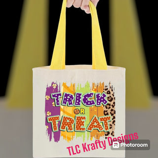 Colorful Halloween Trick or Treat Bag