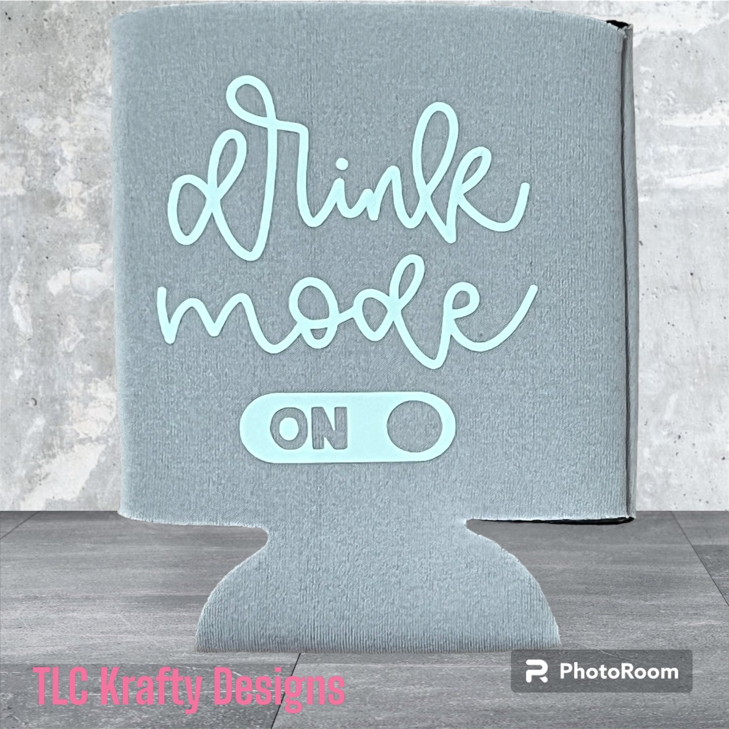 Drink Mode On Koozie Standard Can Cooler