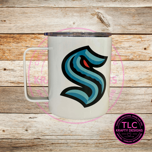 Seattle Hockey Logo Mug - 12oz Travel Mug With Lid CK