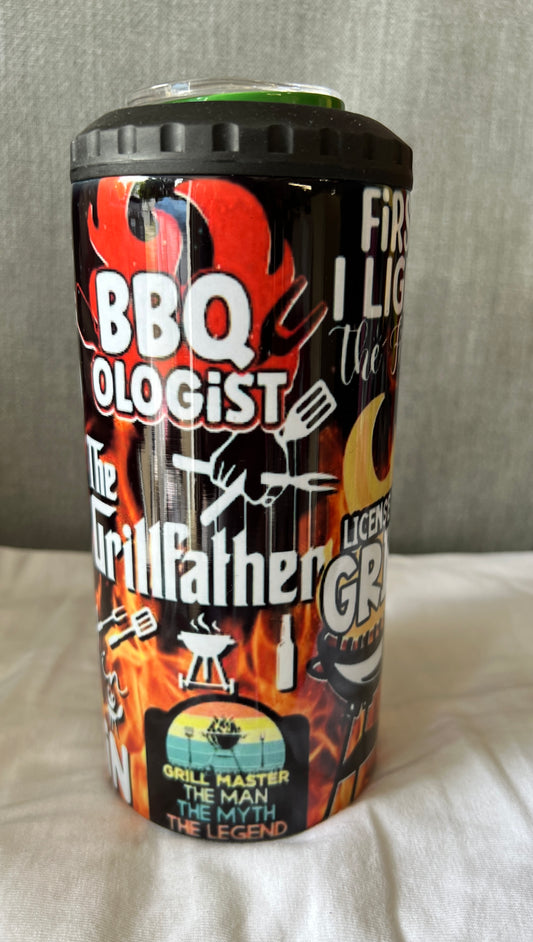 Born To Grill Logo 4 in 1 16oz. Can/Bottle  Cup holder