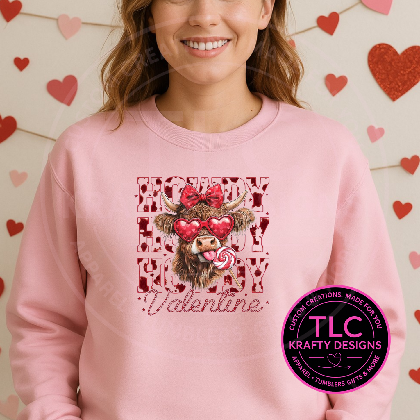 Highland Cow Valentine T-Shirt – Multiple Cute Cow Designs Available