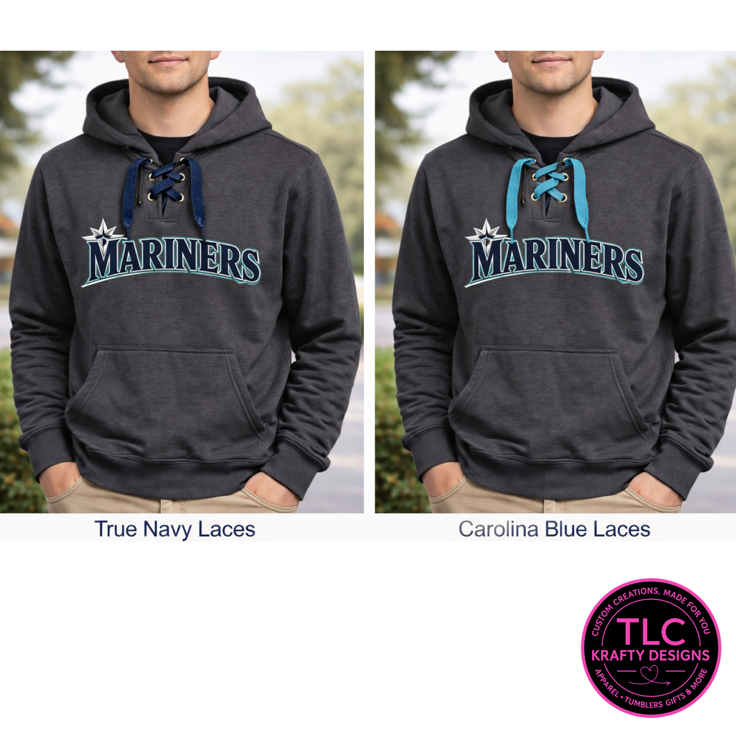 Seattle Baseball Lace-Up Hoodie