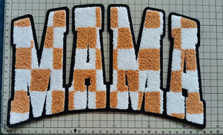 MAMA Checkered Chenille Patch
