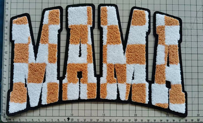 MAMA Checkered Chenille Patch
