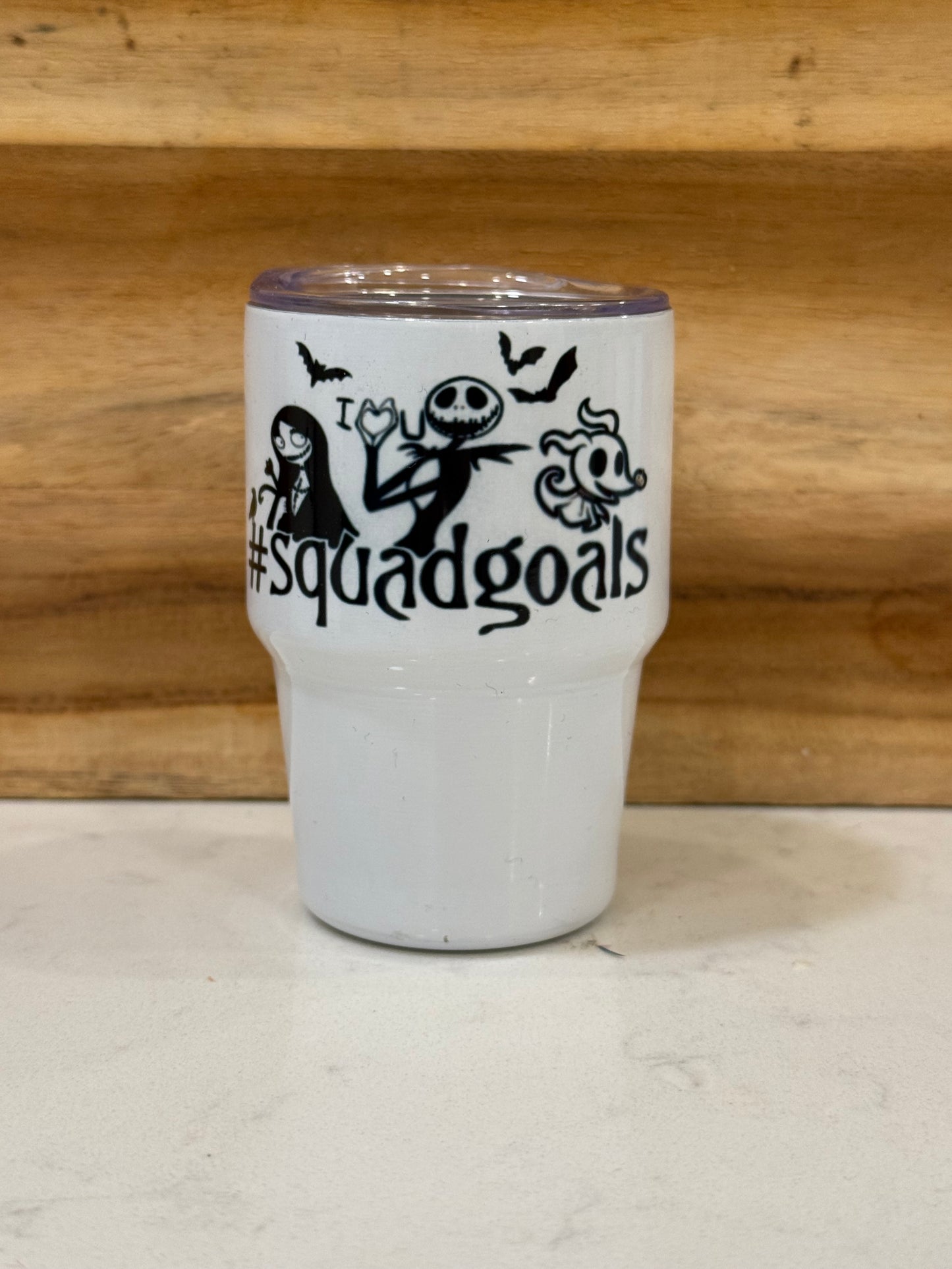 Squadgoals 3 ounce mini shot glass