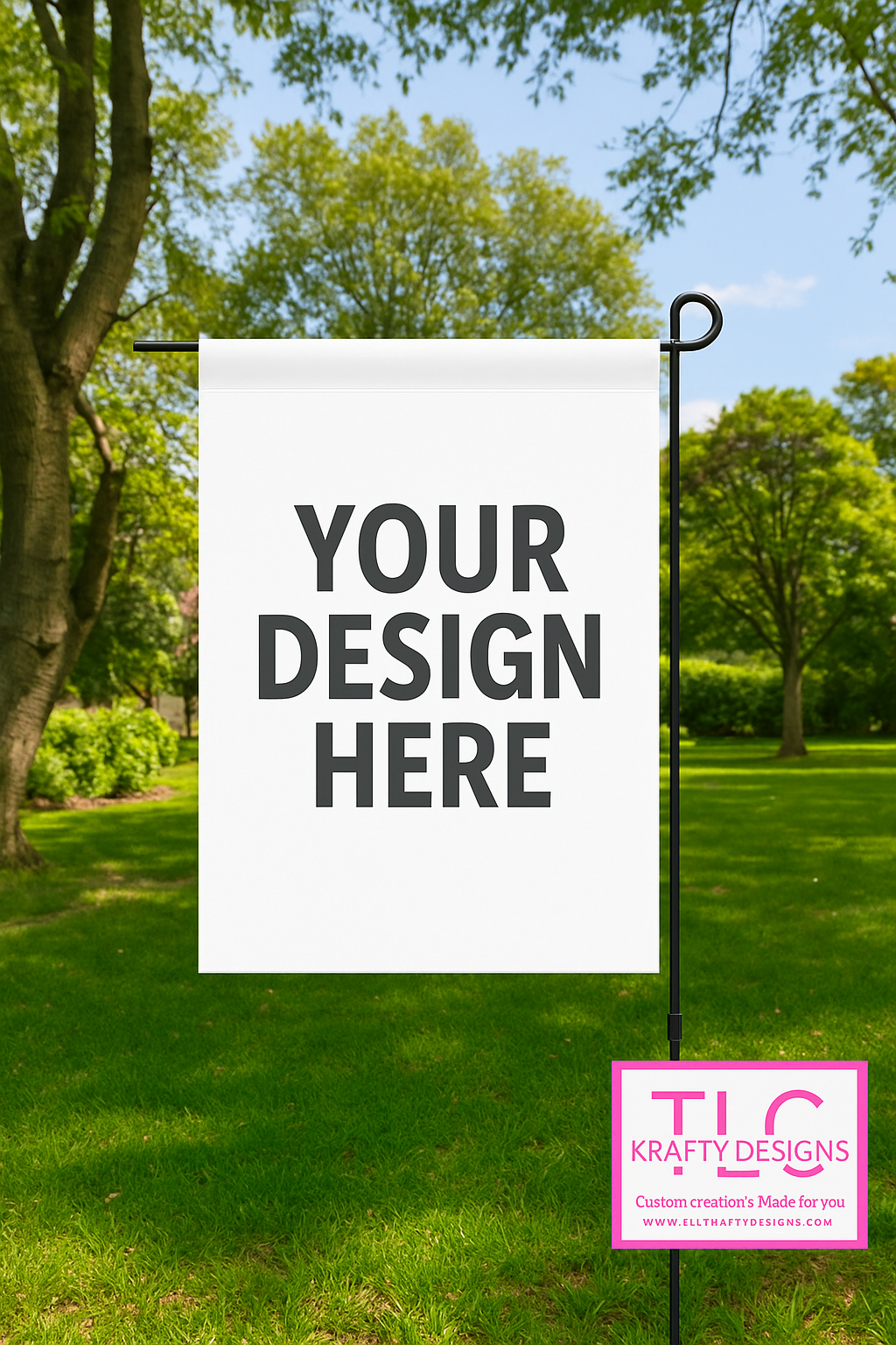 Custom personalized Garden Flag – Add Your Design or Logo