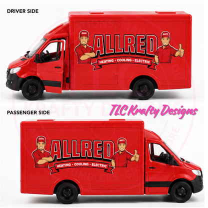 Custom Allred Heating Die-Cast Mercedes-Benz Sprinter Van – Promotional Fleet Vehicle (Minimum Order: 288)