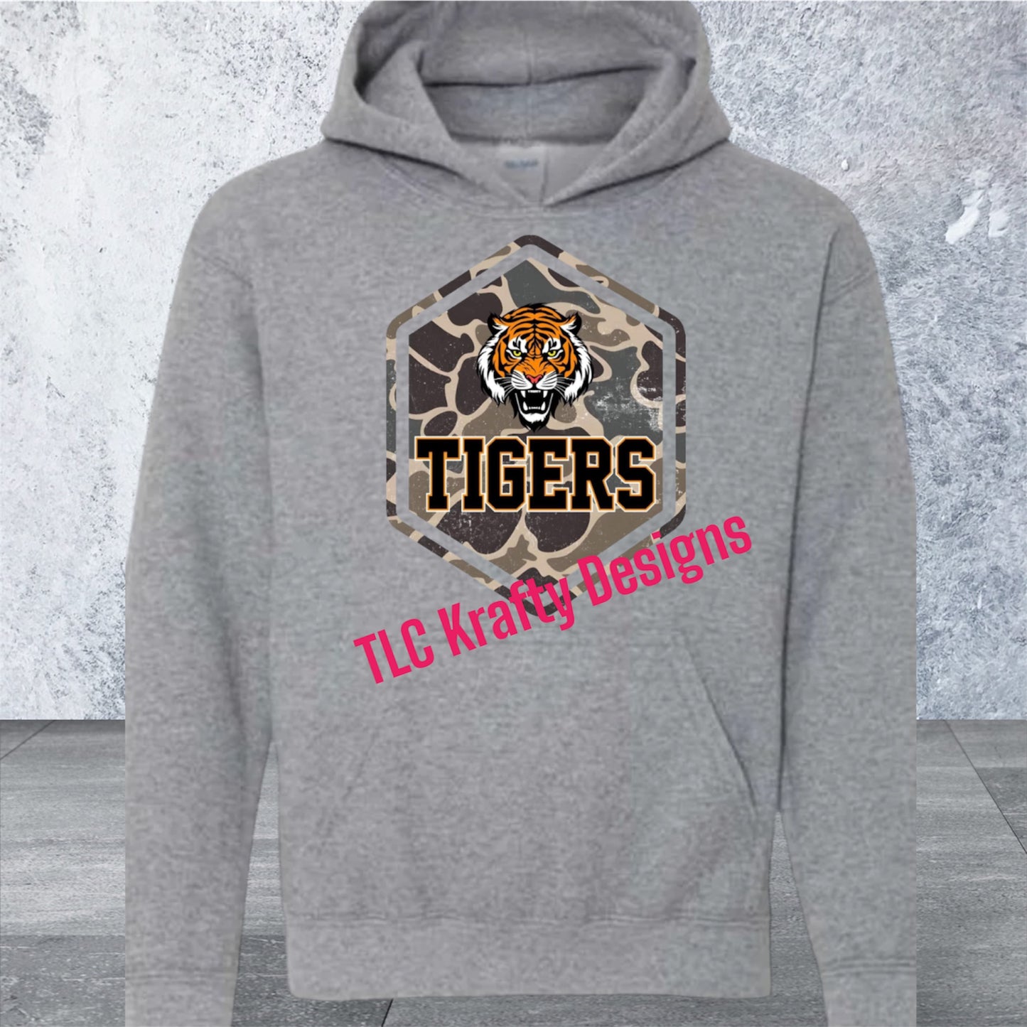 Camo Tigers Hoodie