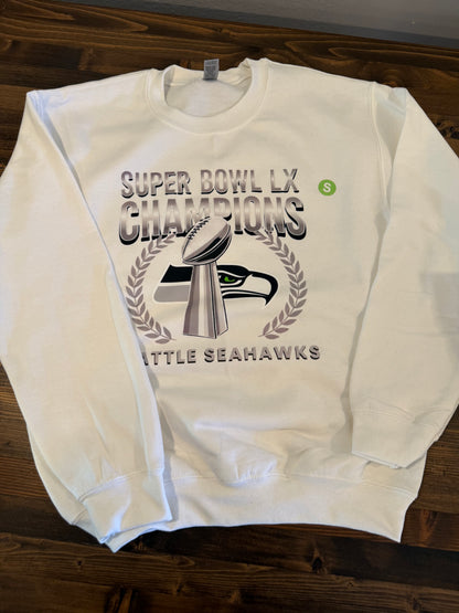 Football Championship Trophy Crest Design Graphic Apparel – T-Shirt or Sweatshirt