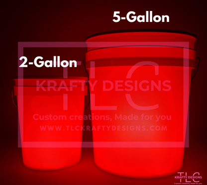 Weekend Forecast: Camping with a Chance of Drinking – Tent Edition Light-Up Bucket (2 or 5 Gallon)