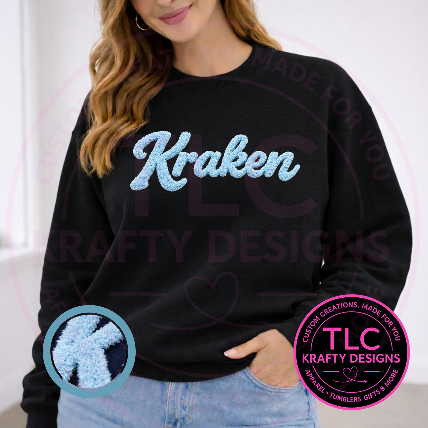 PREORDER XL Seattle Hockey Fluffy Chenille Patch