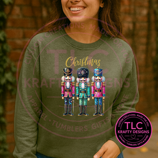 🎄Pink and Green "Glitter" Nutcracker Youth - Festive Graphic Apparel
