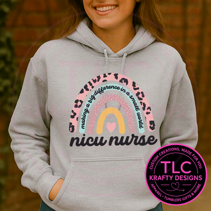 NICU Nurse Sweatshirt - Healthcare Crew Neck or Hoodie CK