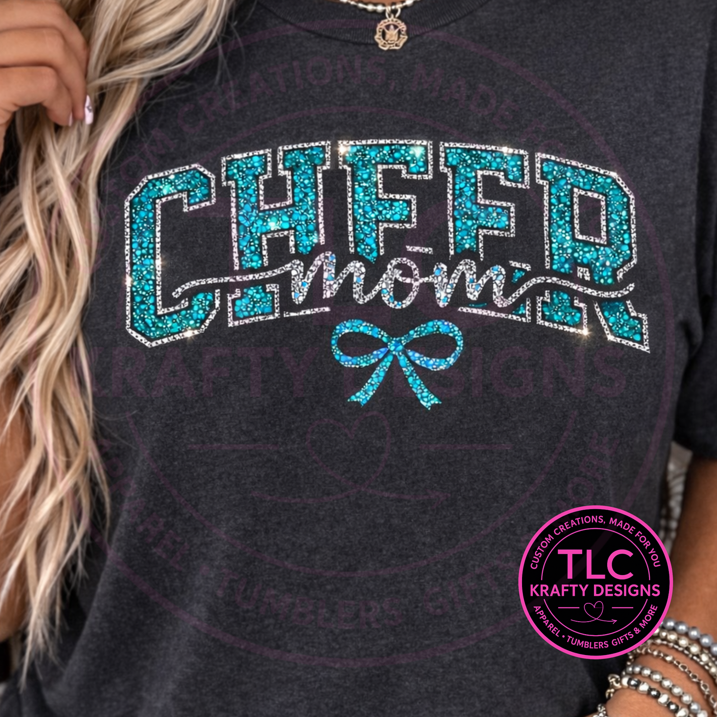 PREORDER XL Cheer Mom Pink Rhinestone Patch – Cheer Apparel Iron-On/ Sew-On Patch