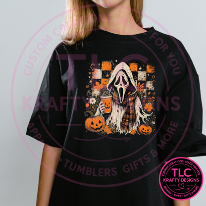 Pumpkin Spice Ghost Design – Spooky Season Apparel