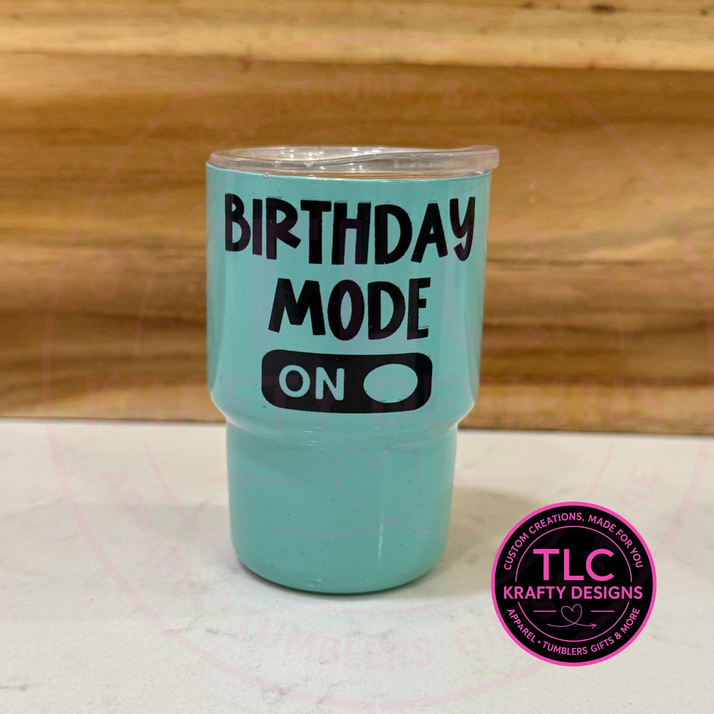 Birthday Mode On 3oz Shot Glass Tumbler - Birthday Vibes Tumbler