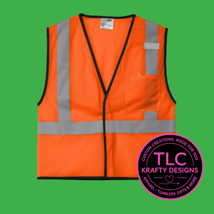GarageExperts Safety Vest – American Flag or USA Map Flag Option