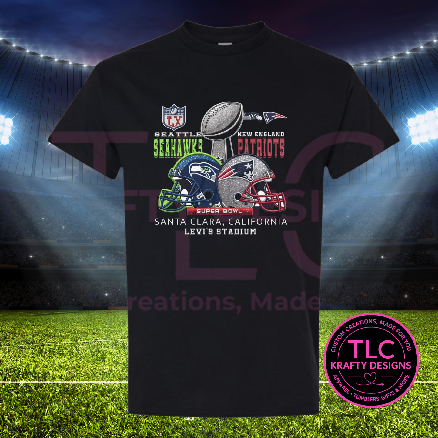 Seattle Football Superbowl Graphic – Seattle Sports T-Shirt or Sweatshirt
