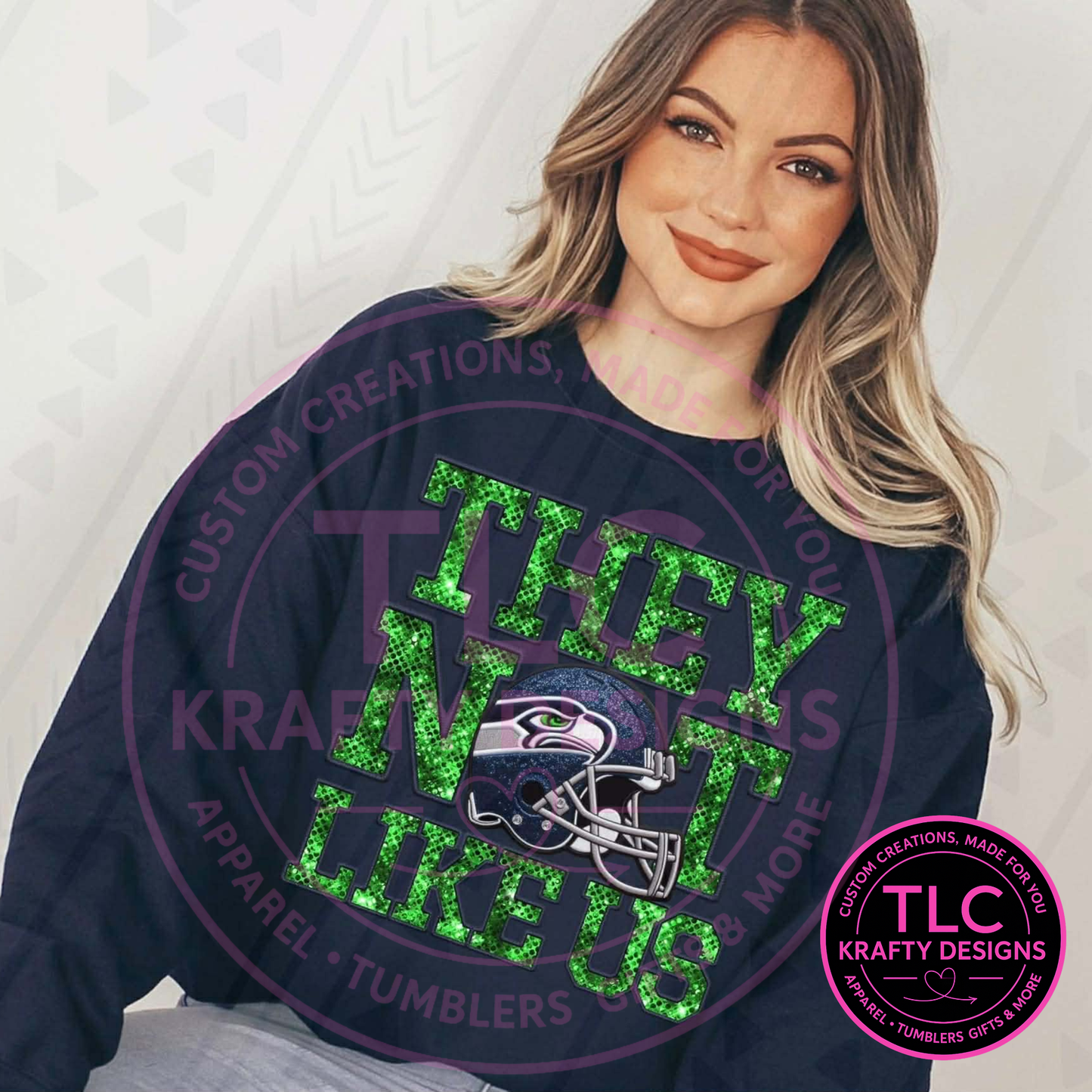 Seattle Football They Not Like Us Graphic – Seattle Sports T-Shirt or Sweatshirt