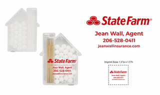Branded Jean Wall State Farm House-Shaped Mint & Toothpick Holder