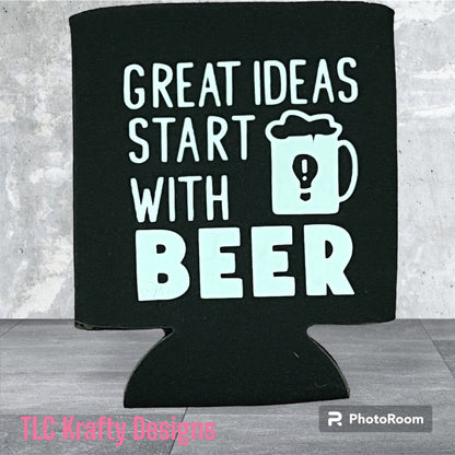 Great ideas start with Beer Koozie Slim & Standard Can Cooler