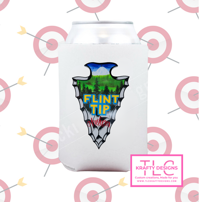 Flint Tip Archers Can Koozie – Insulated Drink Sleeve for 12oz Cans