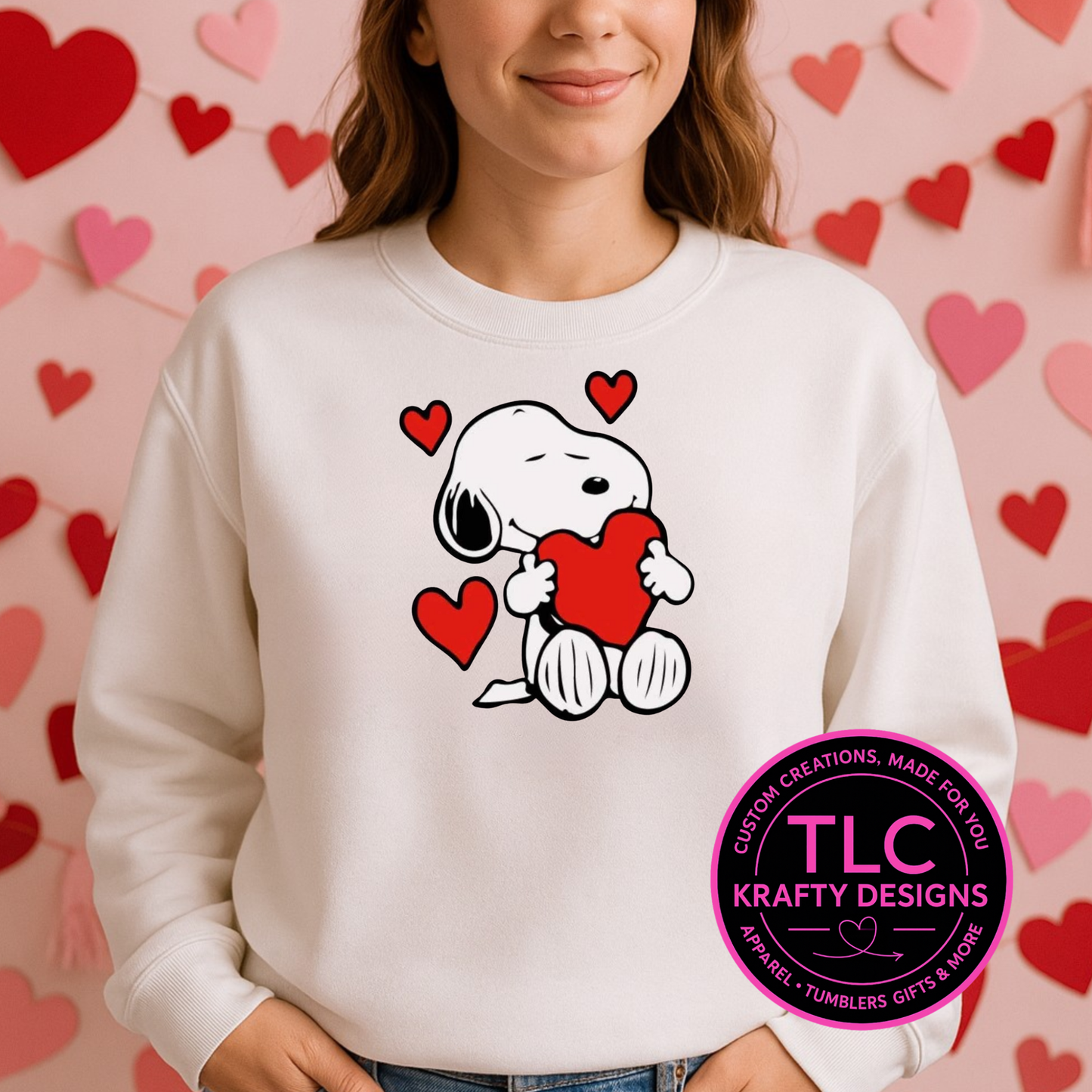 Valentine Dog Holding Heart Shirt or Sweatshirt | Cute Valentine Dog Graphic Tee | Love Dog Valentine Top | Icon-Inspired Valentine Apparel