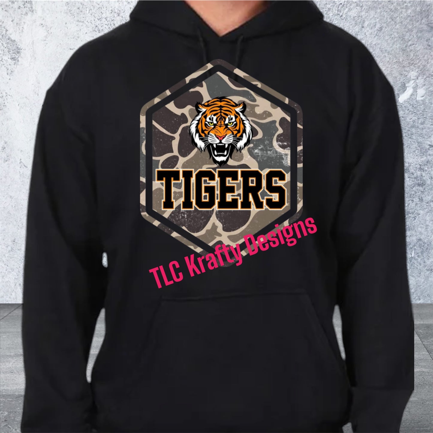 Camo Tigers Hoodie