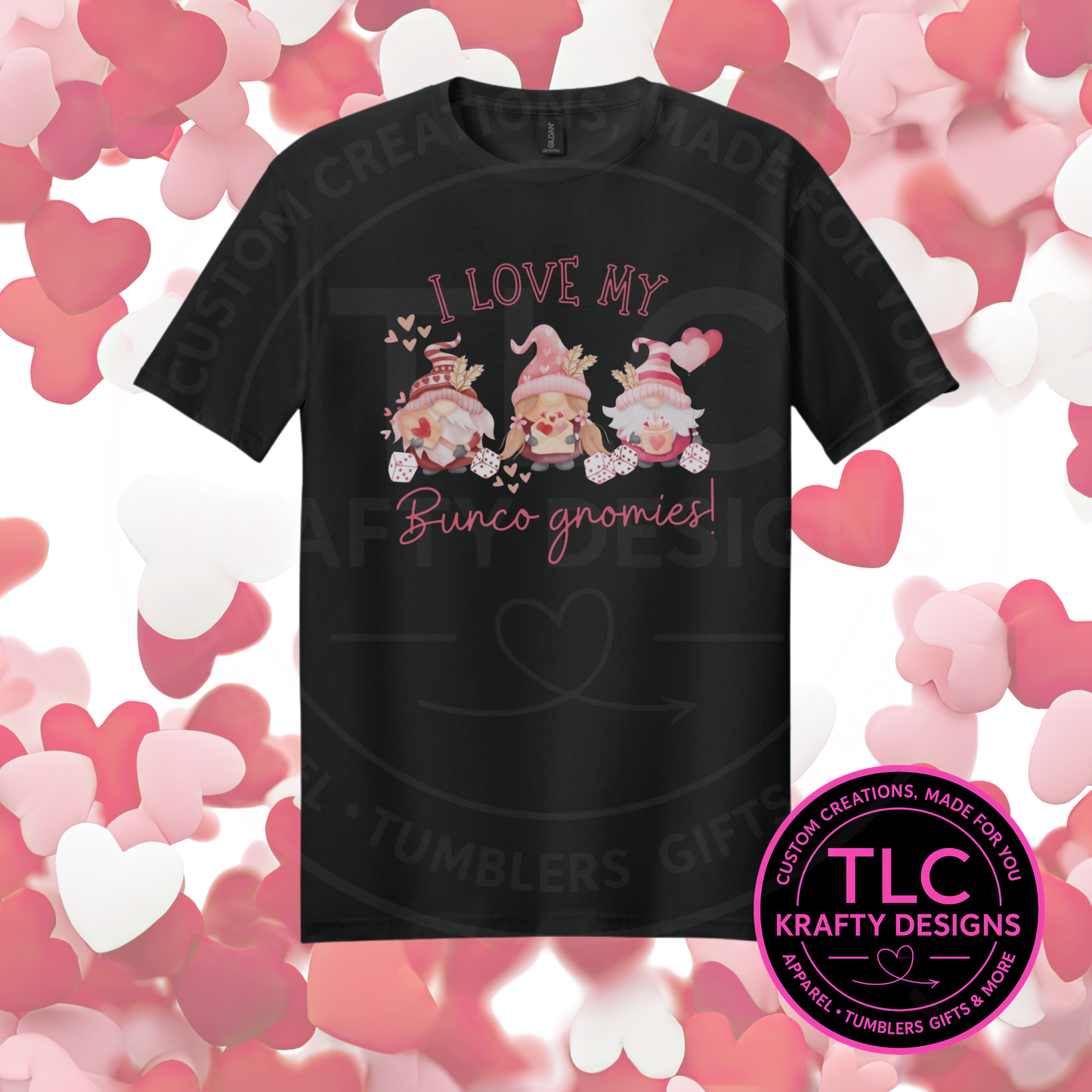 Bunco Valentine Sweatshirts – Cute Dice, Gnomes & Bunco Babe Designs