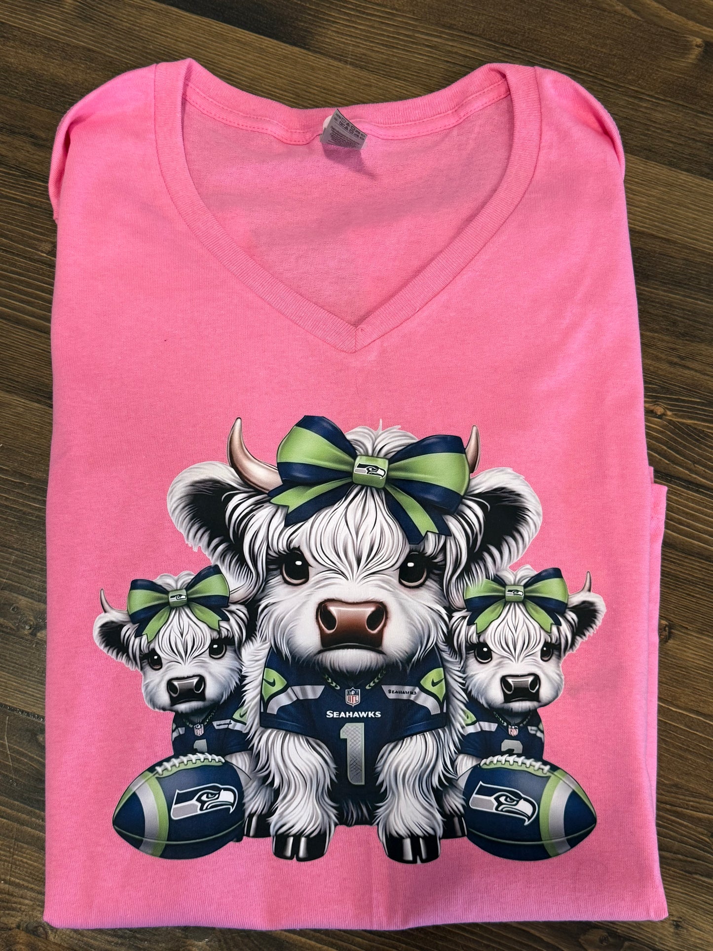 Seattle Football Highland Cow Trio – T-Shirt or Sweatshirt
