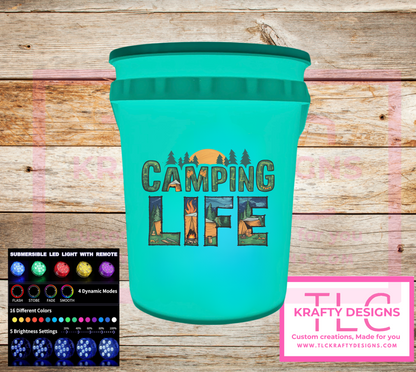 Camping Life – Light-Up Bucket (2 or 5 Gallon)