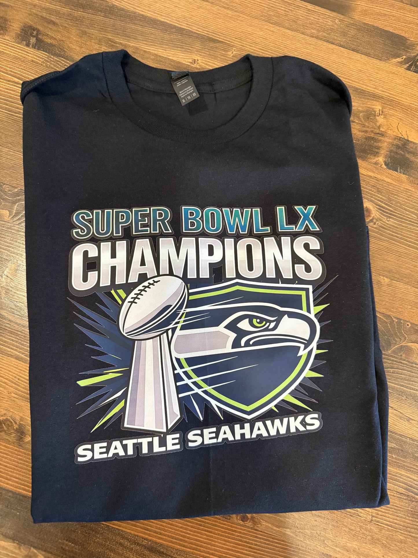 Football Championship Shield Trophy Design Graphic Apparel – T-Shirt or Sweatshirt