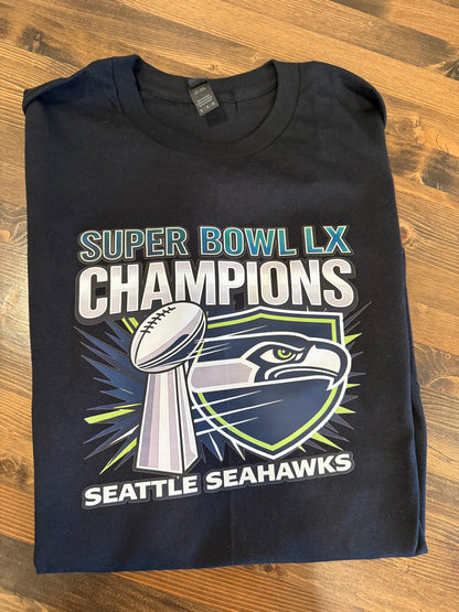 Football Championship Shield Trophy Design Graphic Apparel – T-Shirt or Sweatshirt