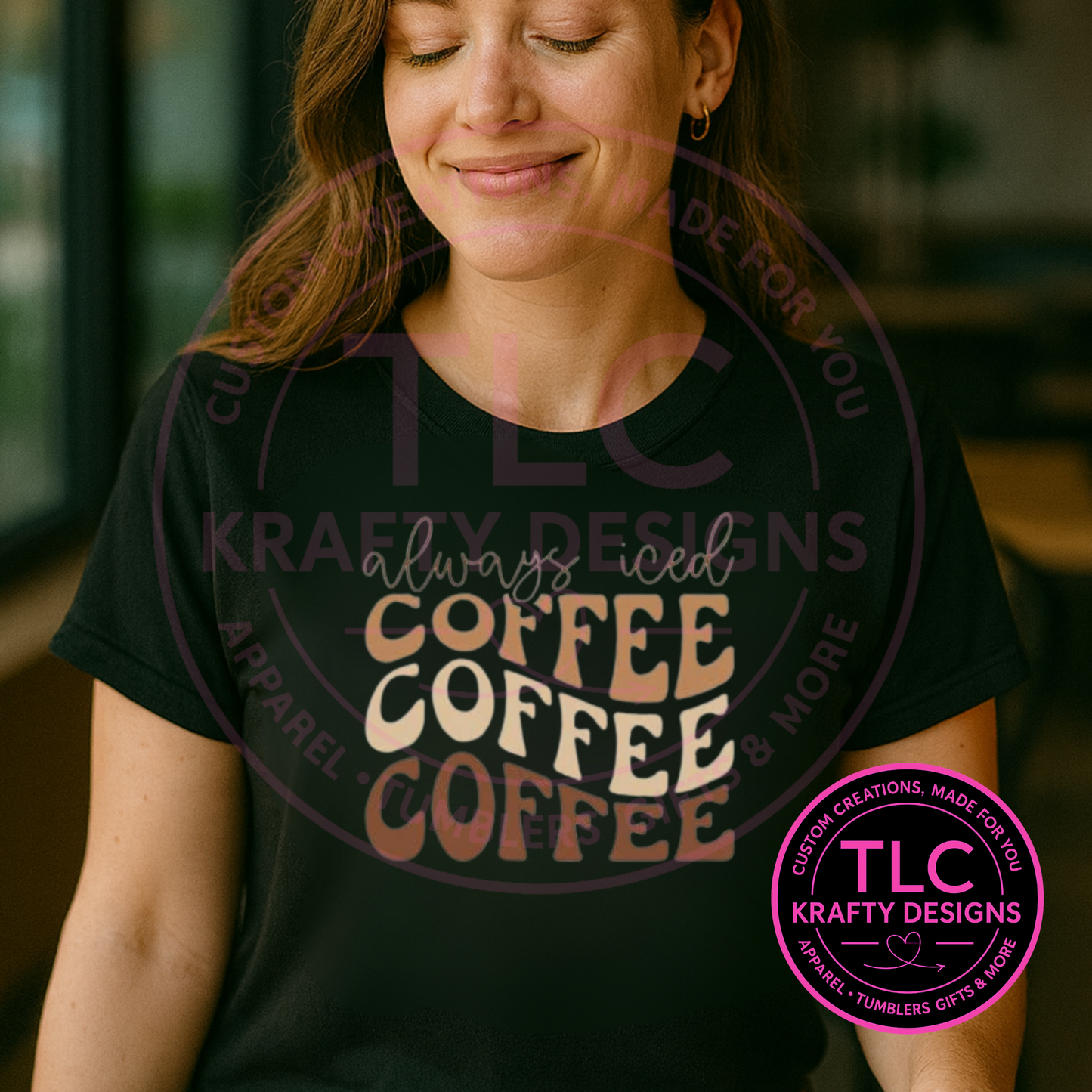 Always Iced Coffee Shirt – Fun Coffee Lover Graphic Tee