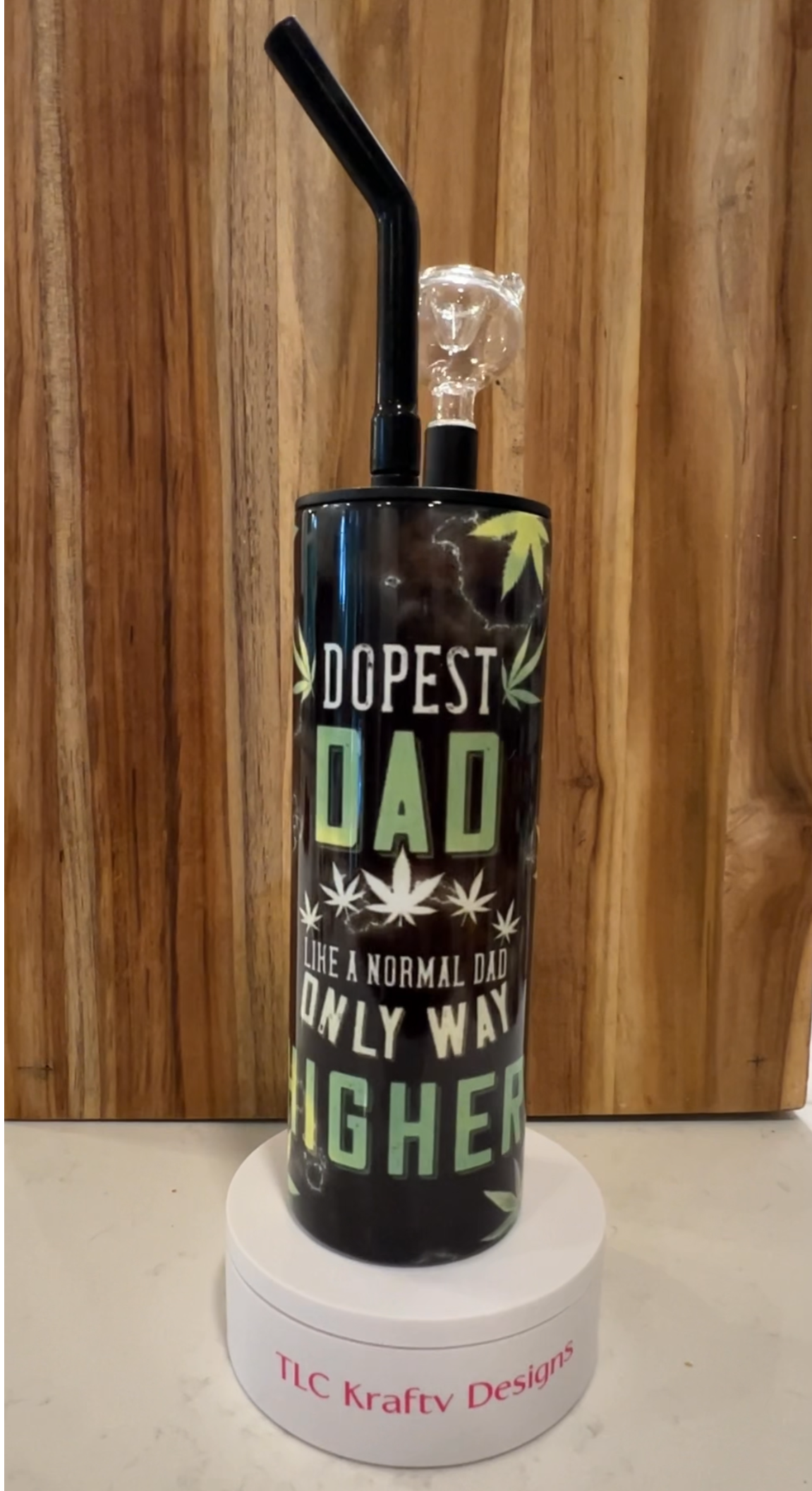 Dopest Dad like a dad only way higher Hookah Tumbler with Hookah Lid