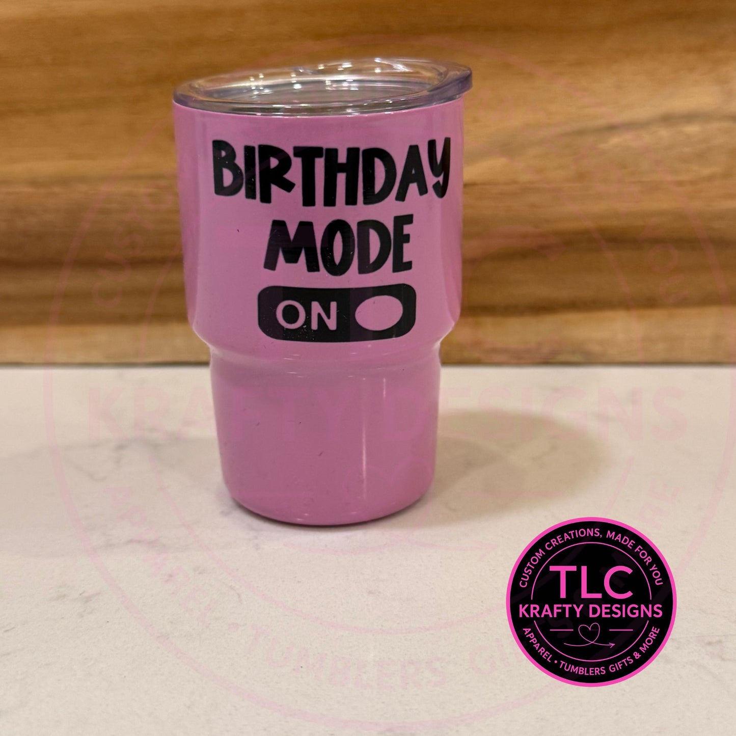 Birthday Mode On 3oz Shot Glass Tumbler - Birthday Vibes Tumbler