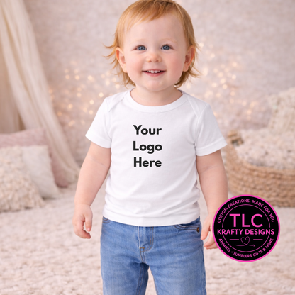 Custom Toddler and Youth T-Shirt – Personalized Name, Business Logo, or Custom Design