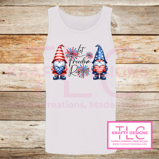 Let Freedom Ring Gnome Design – Patriotic Summer Apparel