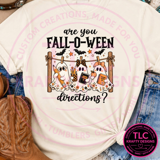 Are You Fall-O-Ween Directions Design – Spooky Season Graphic Apparel