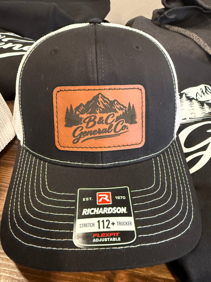 Custom Leatherette Patch Trucker Hats – Engraved Logo Hats for Business, Teams & Events