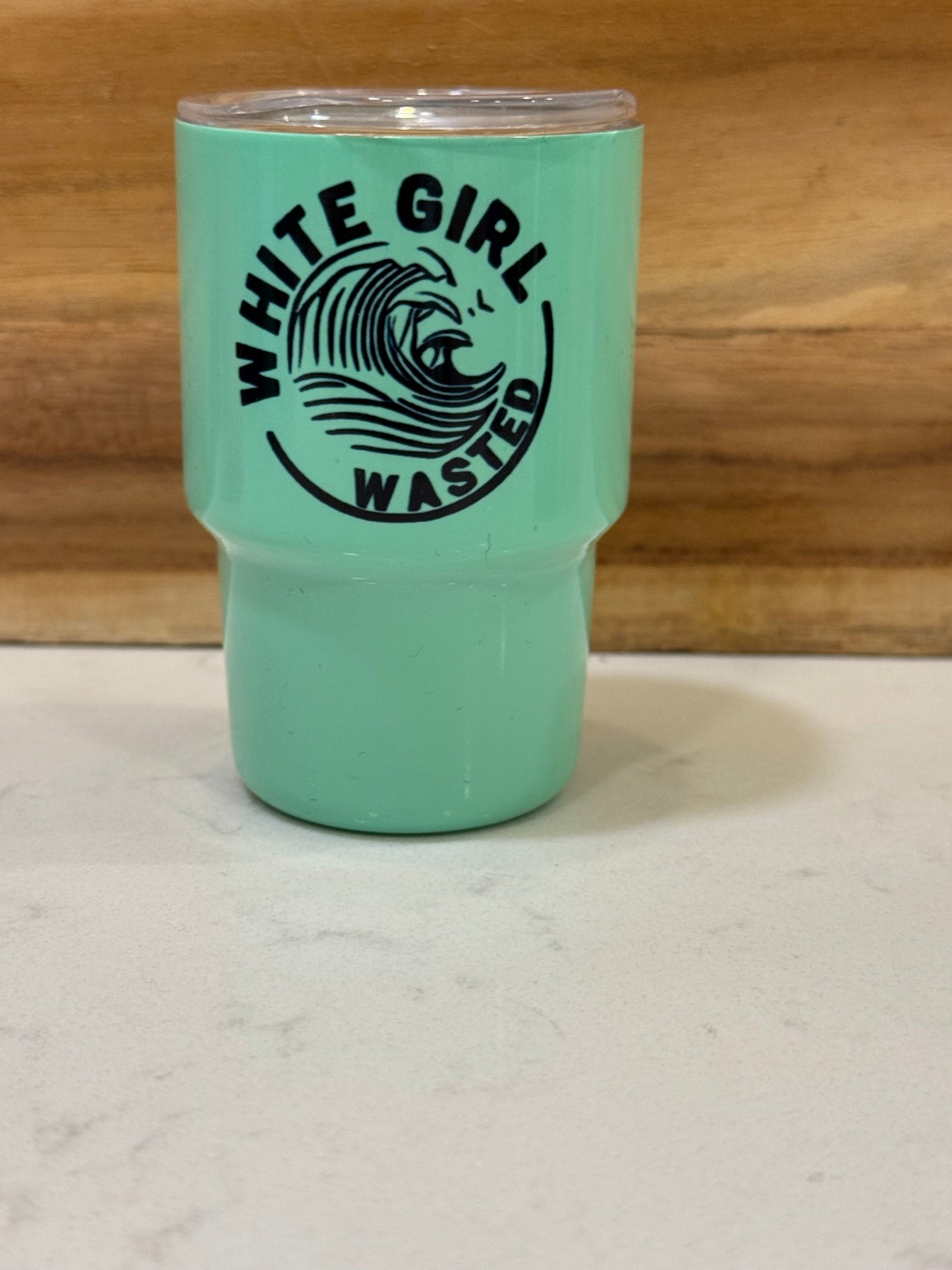 Yellow man 3oz mini shot glass