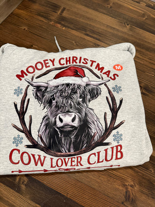 Mooey Christmas Cow Lover Club – Funny Farmhouse Holiday Apparel for Cow Lovers